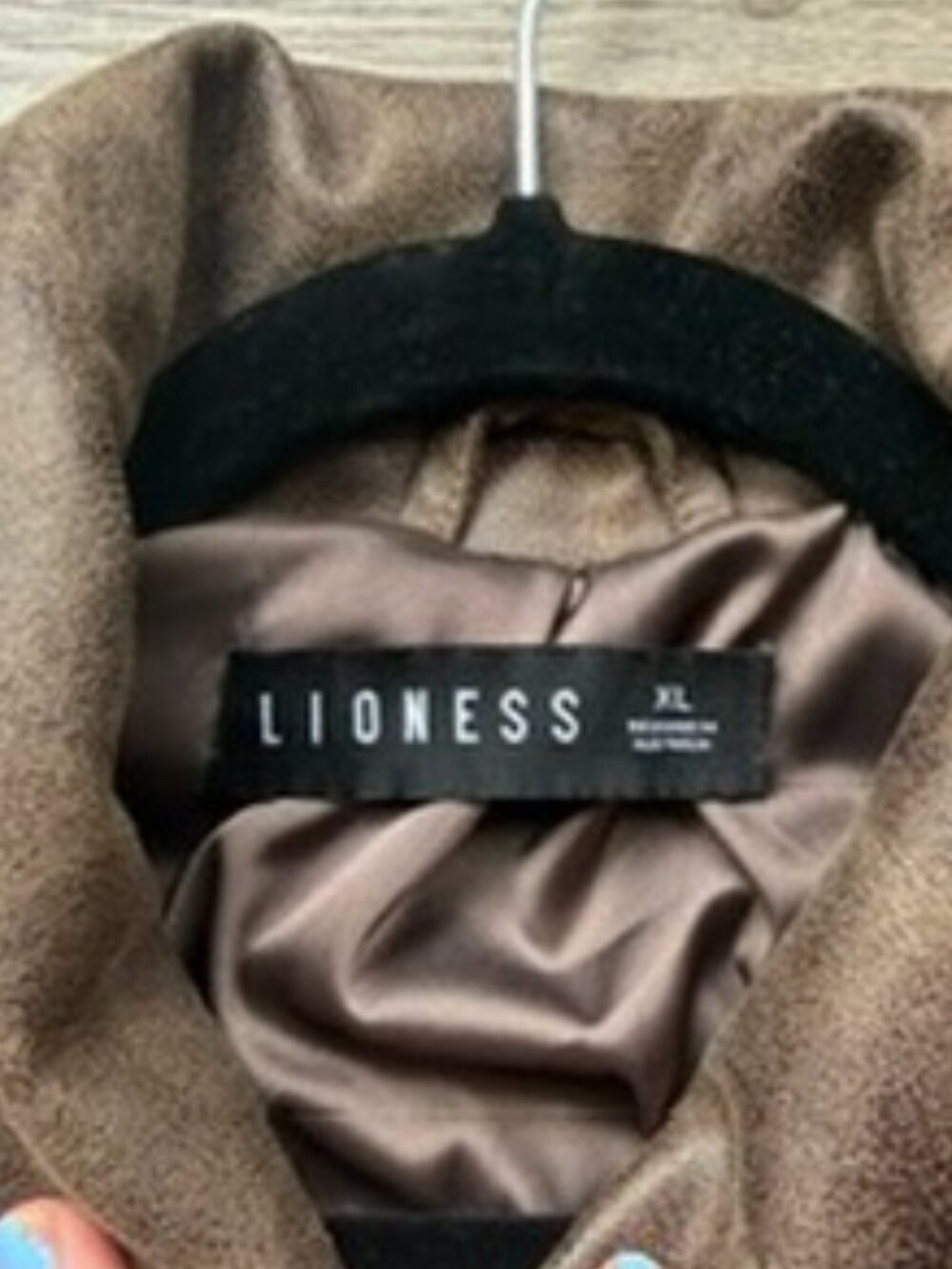 Lioness Staten Island Jacket- Chocolate Color, Size XL - Picture 4 of 4